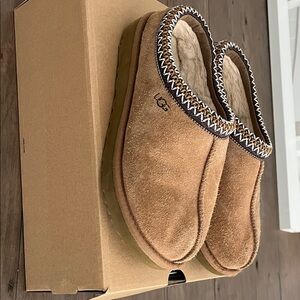 UGG Tasman Chestnut Suede Slip-Ons-Size 7